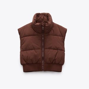 ZARA CROPPED PUFFER VEST